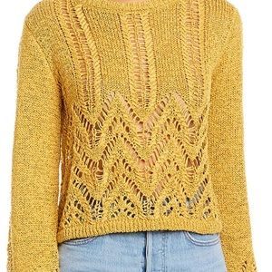 BCBG Max Azria lightweight golden yellow sweater XS